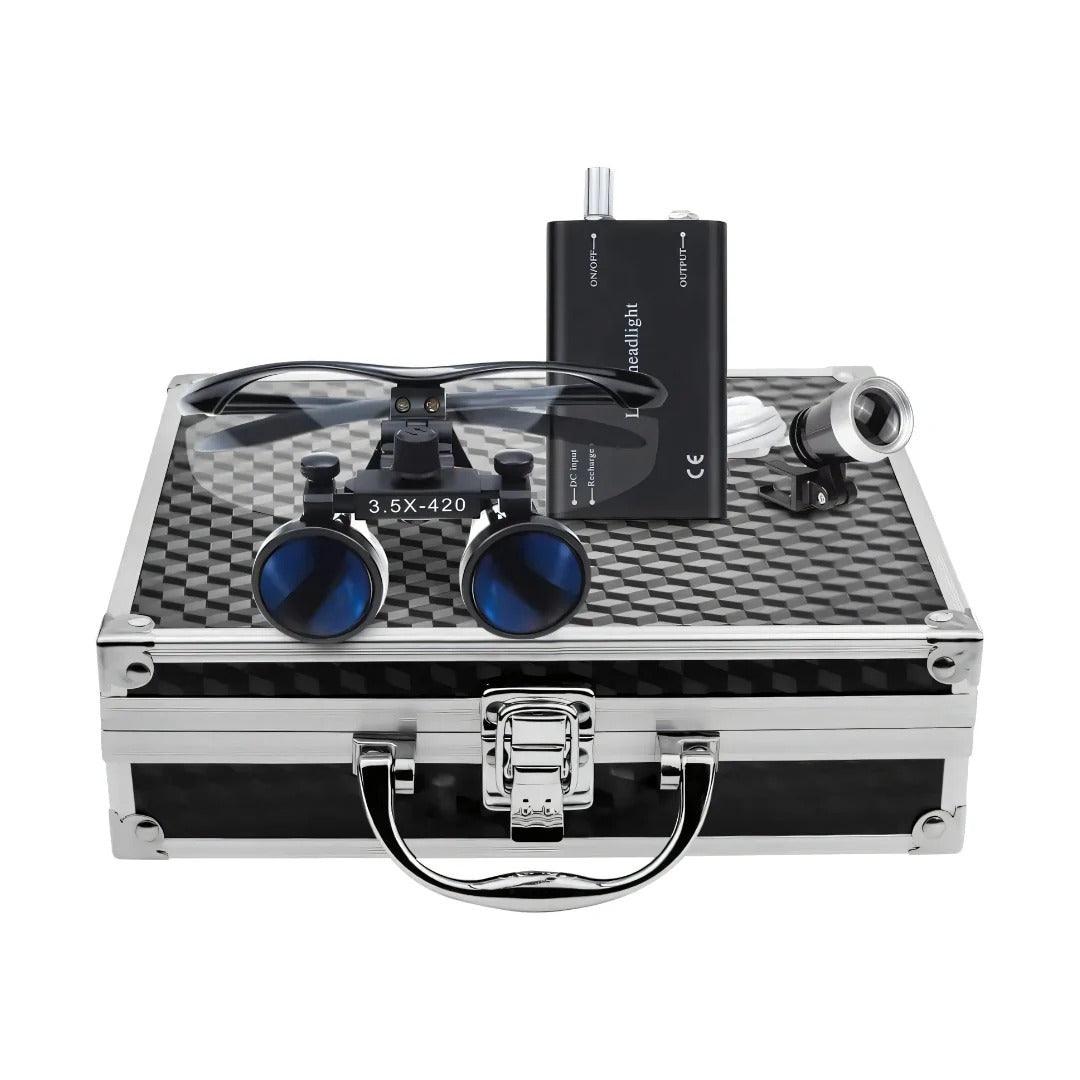 Dental Loupes with LED Headlight - Premium Edition