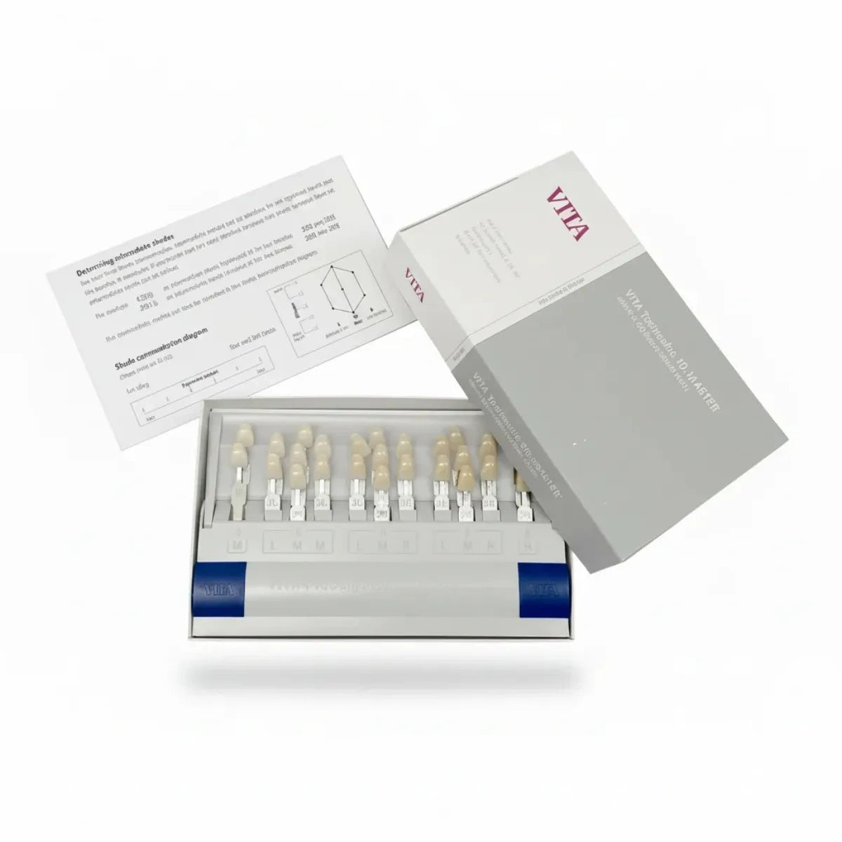 3D Master dental shade guide box packaging with instructions