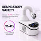 Dental lab dust collector with 96 percent PM2.5 capture efficiency and LED display