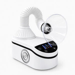 Digital dental lab dust collector with flexible hose suction hood and led work light