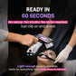Smartphone clipped to Dental Photography Light for intraoral photos