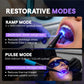 Curing light ramp and pulse restorative modes with dentist treating patient