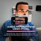 Dentist documenting dental case with polarized photography light and smartphone.