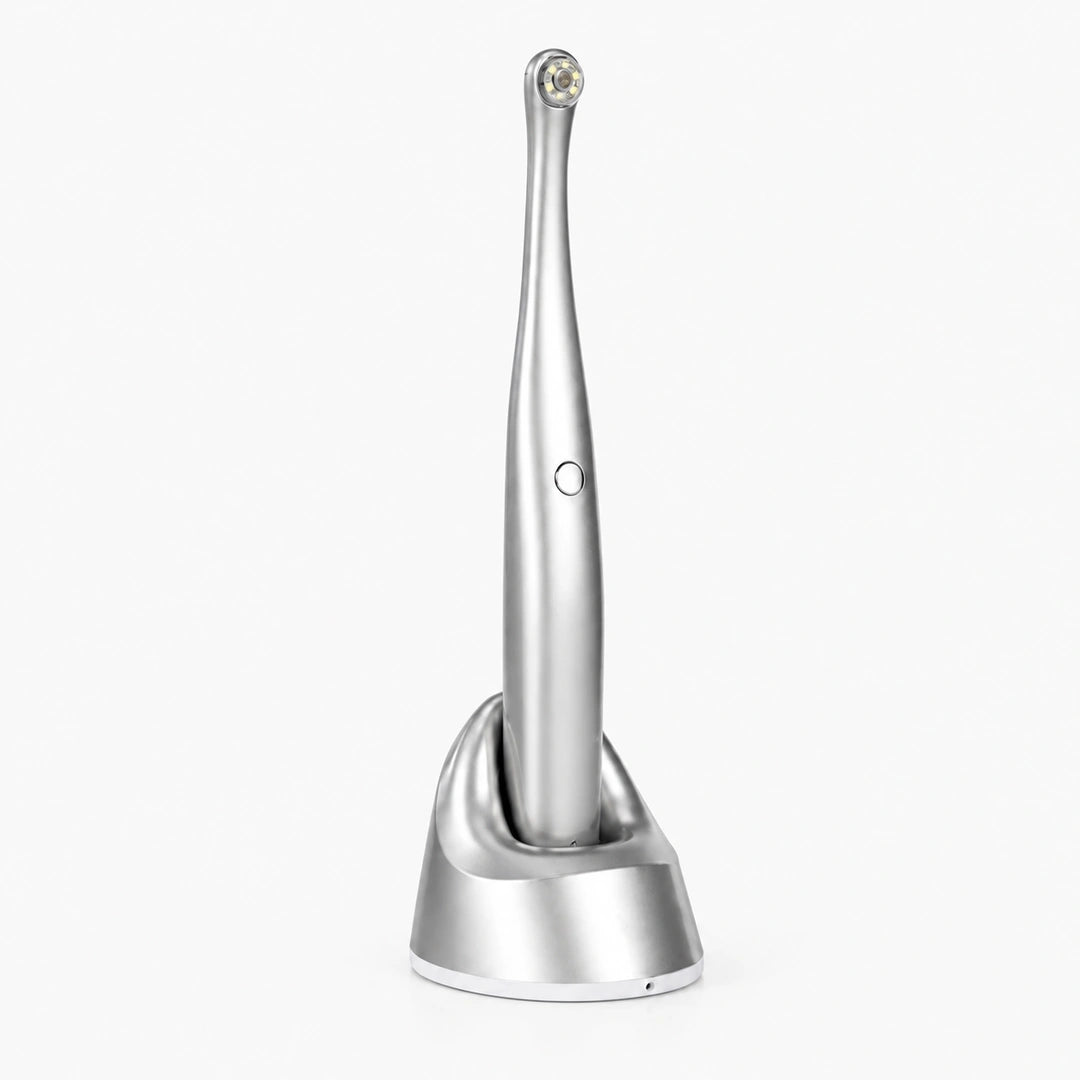 wireless intraoral camera on charging stand