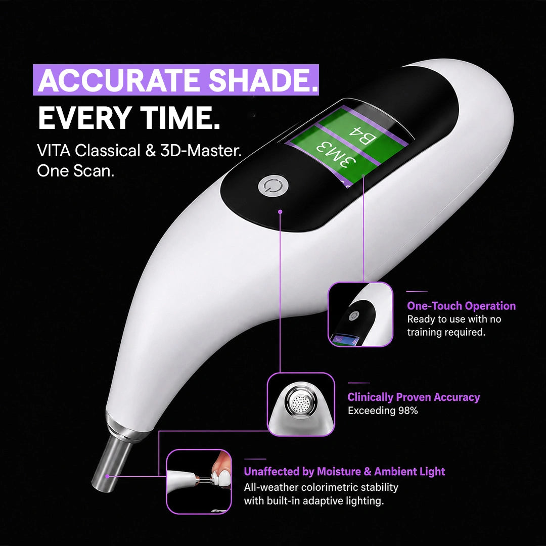digital tooth shade reader with VITA compatible features and accuracy details