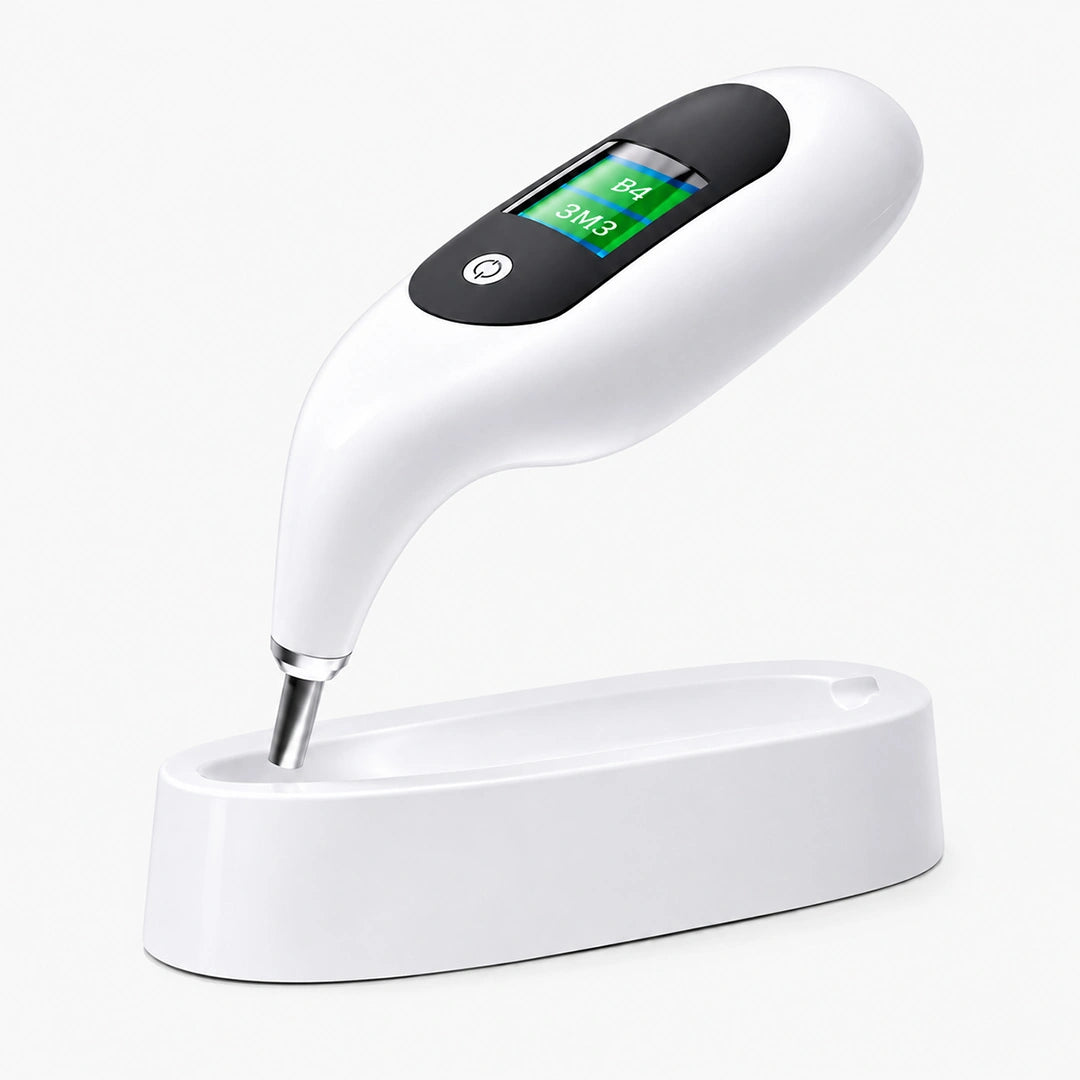 digital tooth shade reader on base station