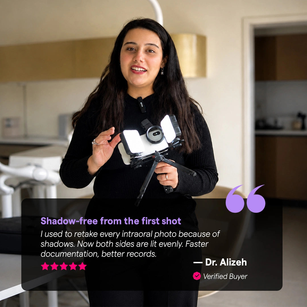 Dr. Alizeh, dentist who uses dental kits products.