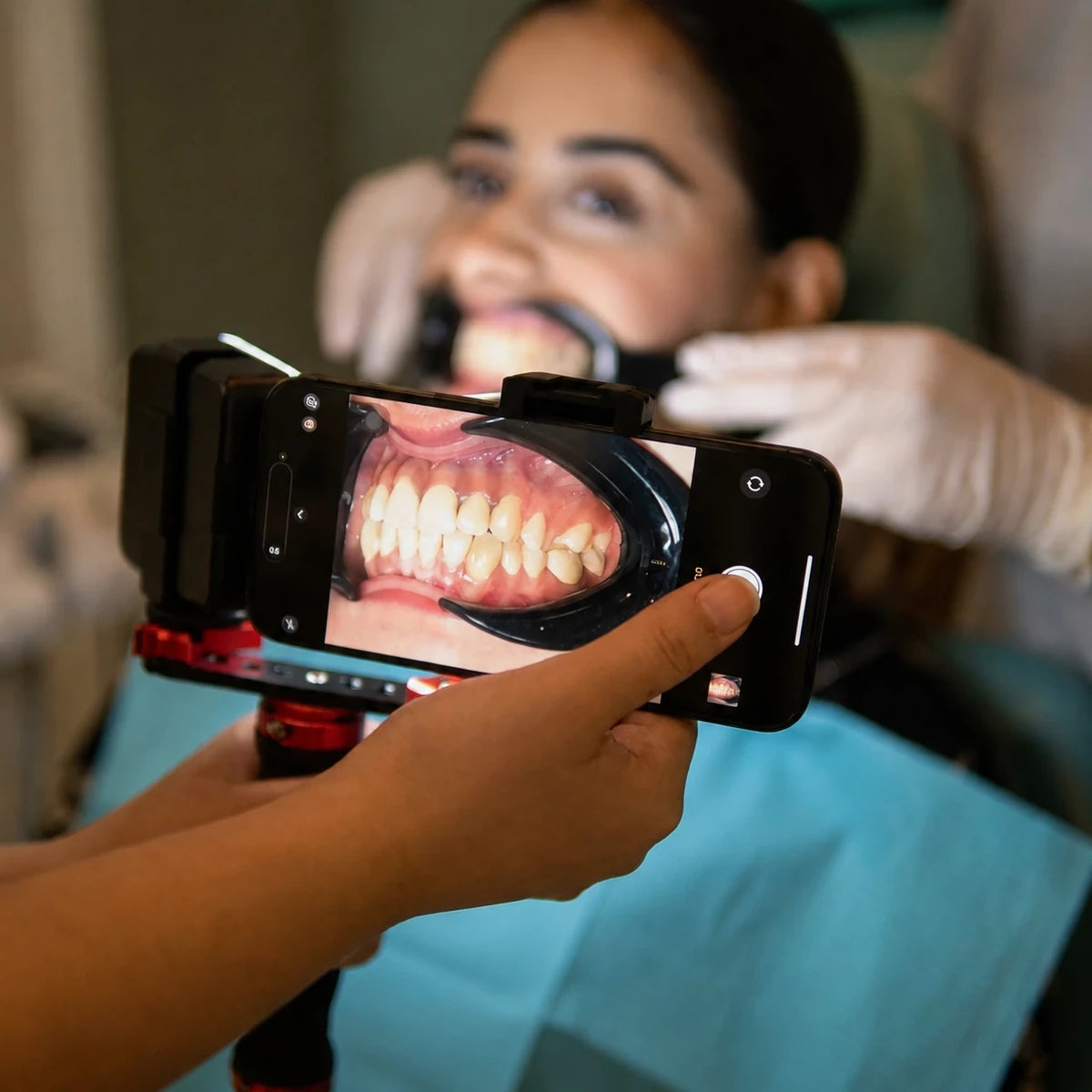 Smartphone intraoral dental photography with Twin Light