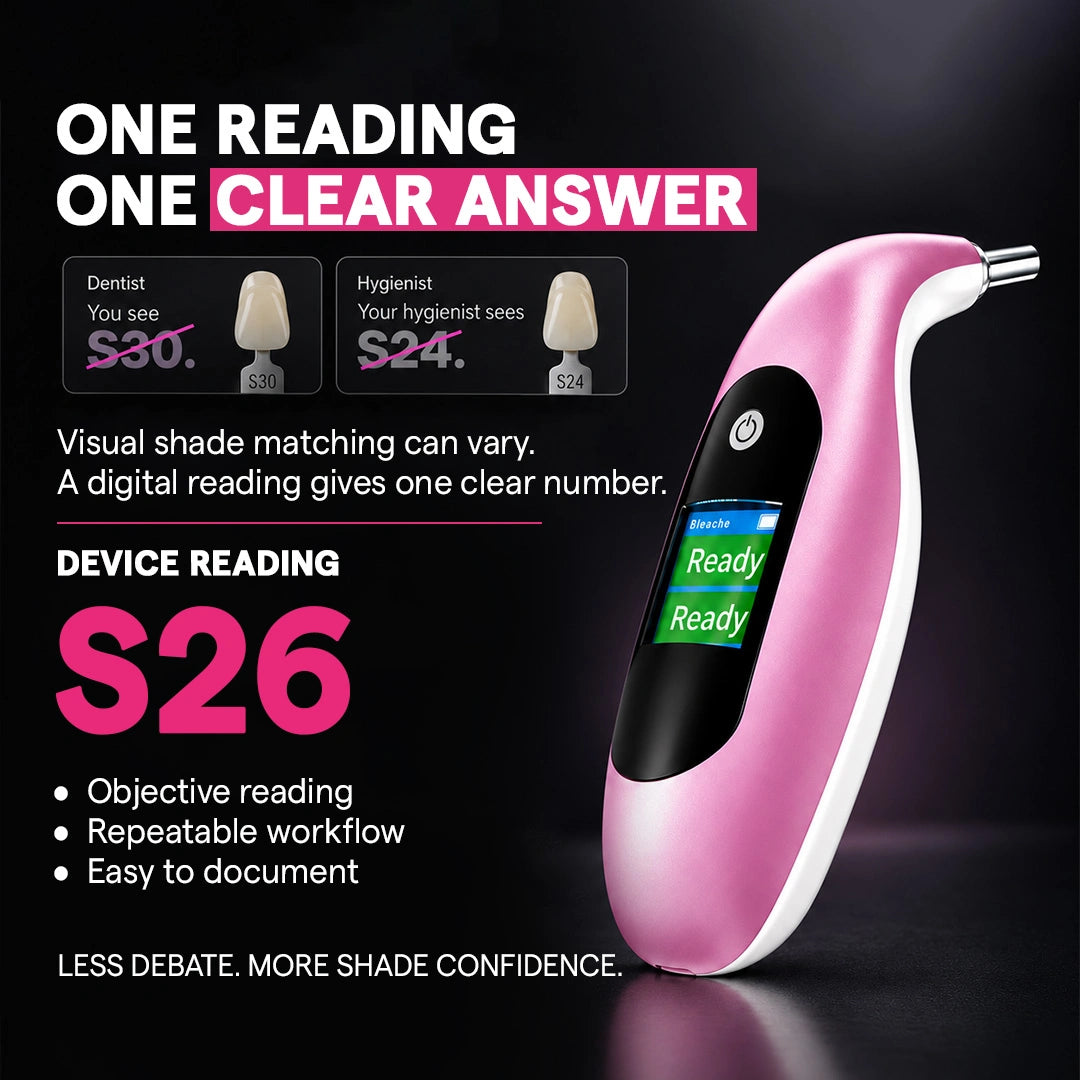whitening shade analyzer giving one objective reading